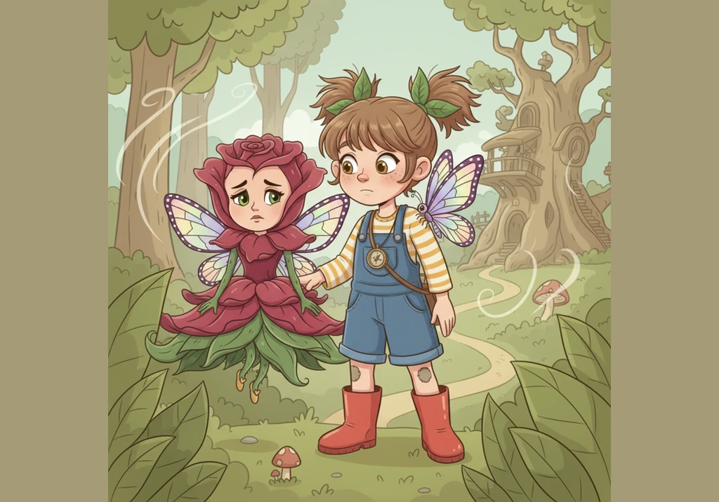 A magnificent butterfly with wings like stained glass fluttered down to greet them, explaining that this world was slowly fading away. When children s