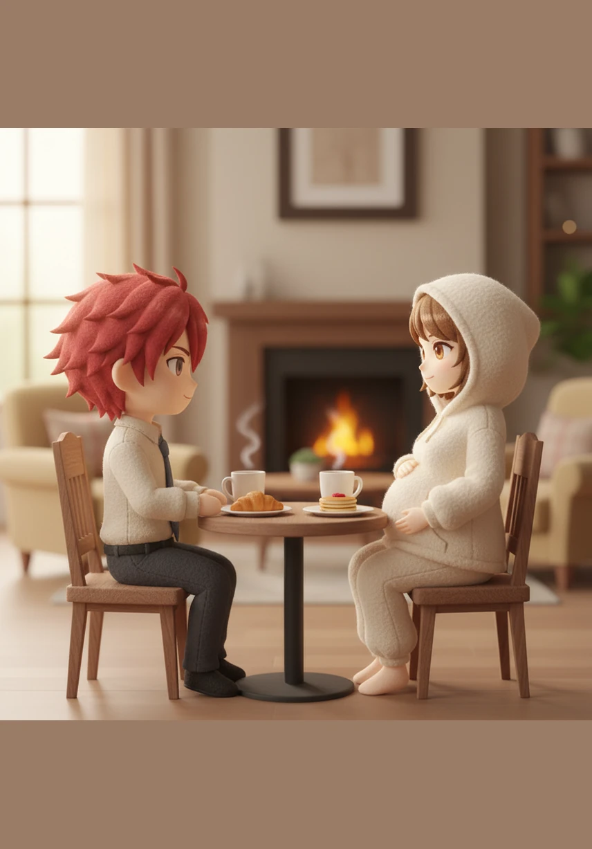 Di meja makan, Karma bercerita dengan nada sinis yang khas tentang mahasiswa-mahasiswanya yang berisik dan tidak kompeten. Hana mendengarkan dengan tenang tanpa memotong, sesekali memberikan tanggapan singkat namun logis yang membuat Karma tersenyum kecil karena kecerdasan istrinya.