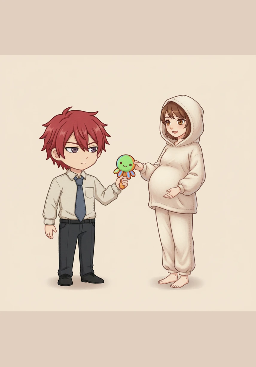 "Aku tetap tidak suka kebisingan, tapi kalau itu berasal darimu dan dia, mungkin aku akan mencoba membiasakan diri," bisik Karma saat mereka beristirahat di bawah pohon rindang. Hana hanya tersenyum simpul, tahu betul bahwa di balik sikap ketusnya, suaminya itu sebenarnya sudah mulai jatuh cinta pada calon anak mereka.