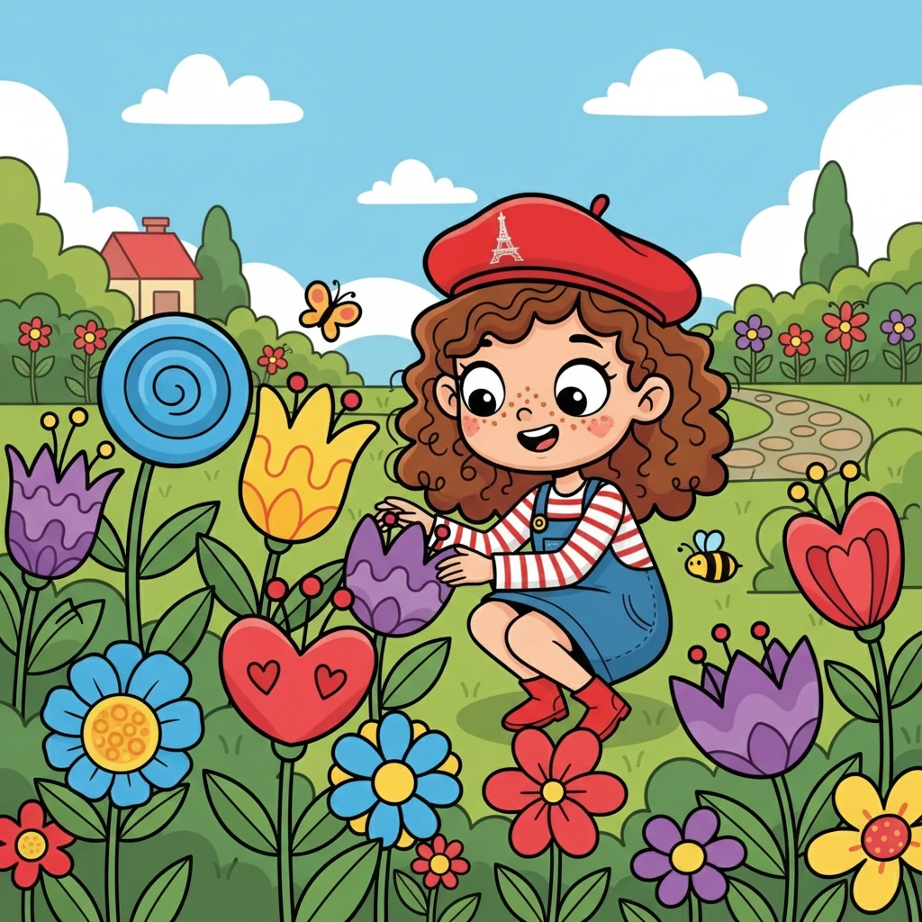 Léa a commencé à observer les fleurs du jardin, chaque pétale avait sa propre couleur et sa propre forme. Elle a réalisé que la diversité était belle et spéciale.