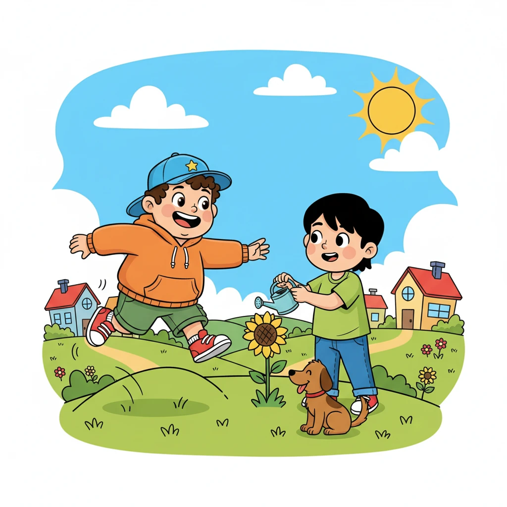 Di sebuah desa yang cerah, hiduplah Hamzah dan Harzan, dua sahabat karib. Hamzah selalu riang dan suka bermain, sementara Harzan dikenal karena hatinya yang lembut dan suka menolong. Mereka selalu bersama, berbagi suka dan duka.