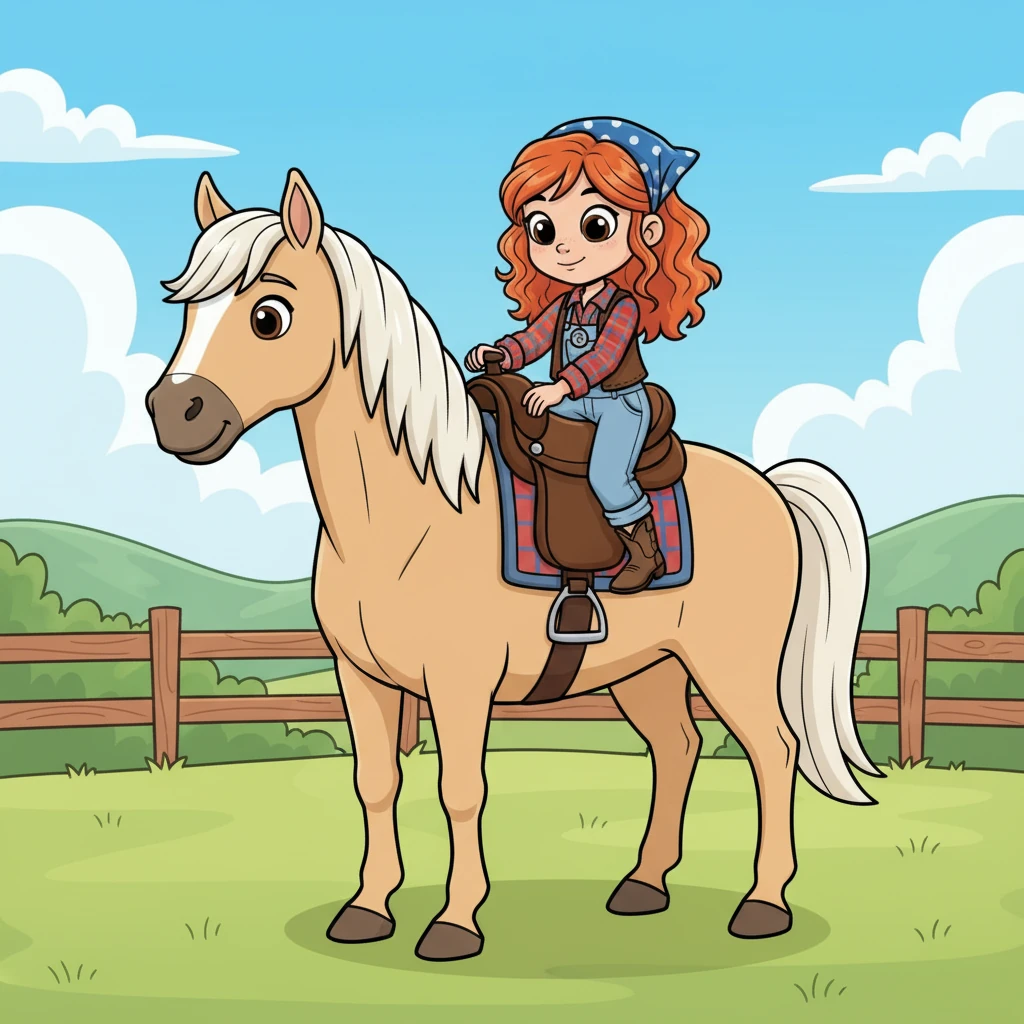 Carefully, Clara retrieved the saddle and, with slow, deliberate movements, gently placed it onto the stallion's broad back. The horse remained surprisingly calm, its ears flicking back and forth, accepting her touch. It seemed to sense her pure intentions.