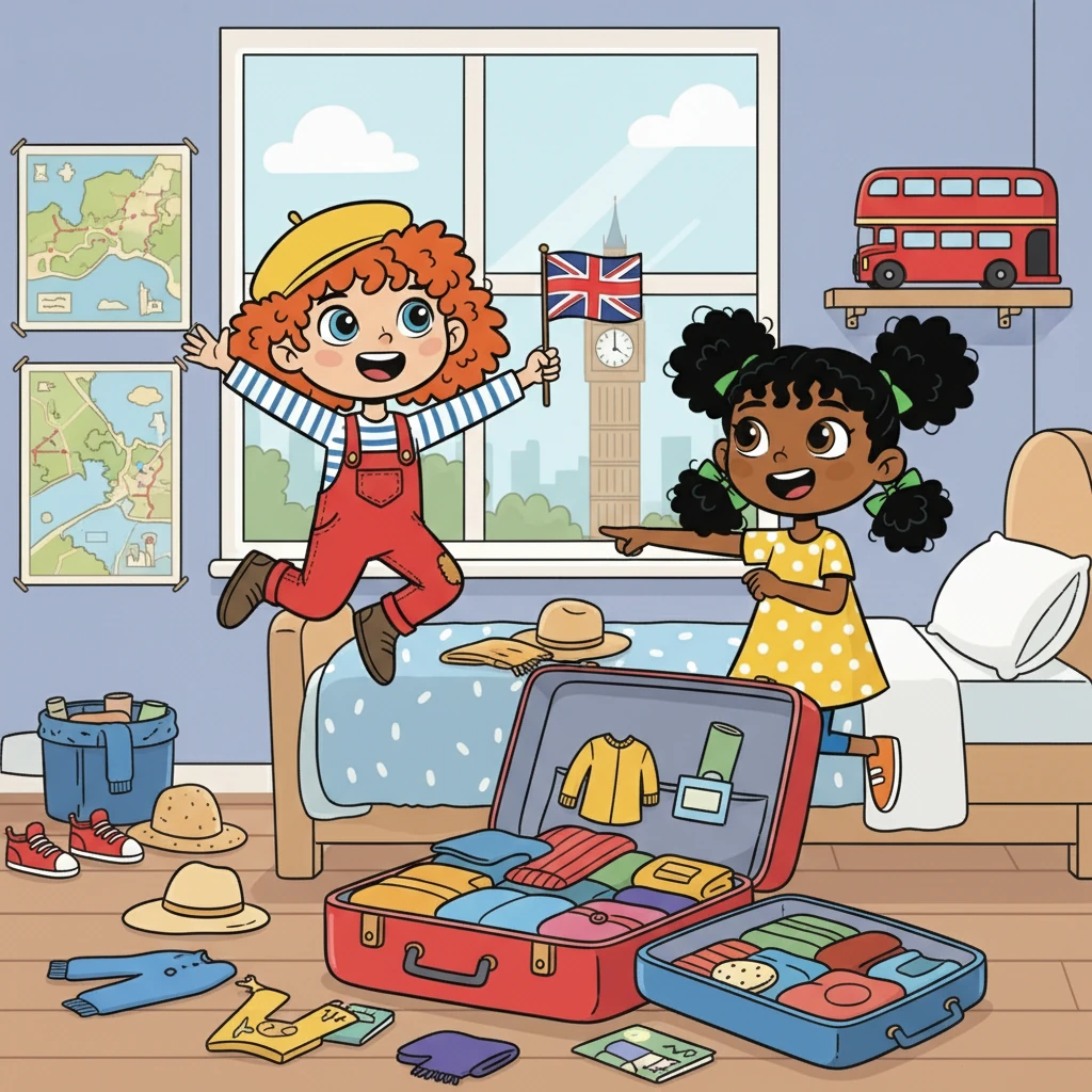 Leeloo et Nessima, inséparables depuis l'enfance, rêvaient de Londres. Un jour, elles reçurent une surprise : un voyage scolaire dans la capitale britannique ! L'excitation était à son comble, les préparatifs battaient leur plein, et leurs valises étaient prêtes.