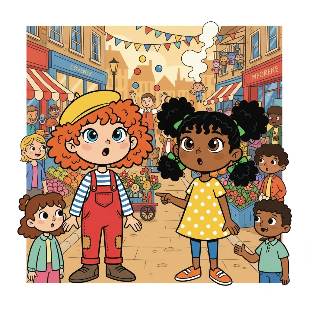 Un après-midi, elles se perdirent dans les ruelles animées de Covent Garden. Les spectacles de rue, les boutiques colorées et les odeurs de nourriture exotique créèrent une atmosphère enchanteresse. Elles étaient complètement fascinées.