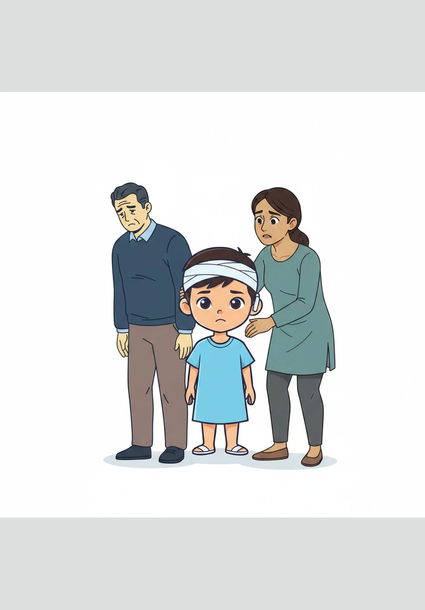 On the morning of the procedure, Adam wears a tiny hospital gown and clutches his favorite stuffed lion. His parents lean in close to kiss his cheeks, whispering words of love and encouragement as the kind nurses prepare him for the surgery.