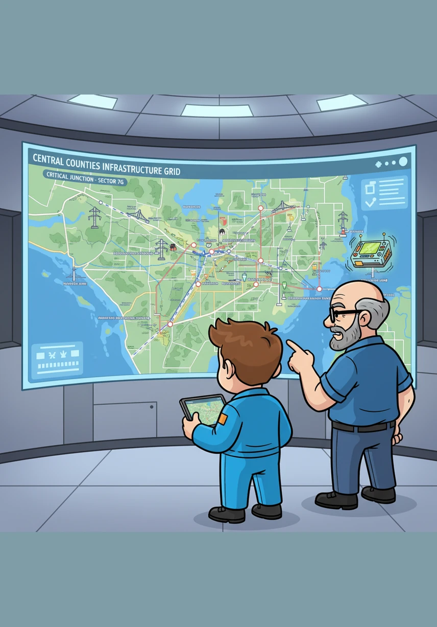 Sam stares at a large map of the county, visualizing the fifty-day horizon as a statistical challenge. He calculates that the odds are heavily in their favor, with a nearly ninety-nine percent chance that their salt mountain will last.
