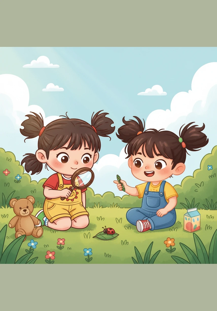 两人配合默契，小心翼翼地铺设着城堡的第一层。每一个积木都被摆放得整整齐齐，他们知道只有地基打得牢固，城堡才能建得又高又稳。