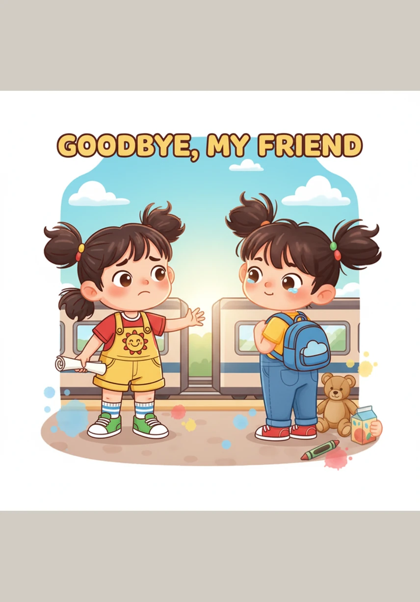 突然，一阵轻微的晃动，左侧的一座小塔楼哗啦一声倒塌了。小西有些沮丧地垂下头，但贝贝轻轻拍了拍他的肩膀，鼓励他我们可以一起想办法修好它。