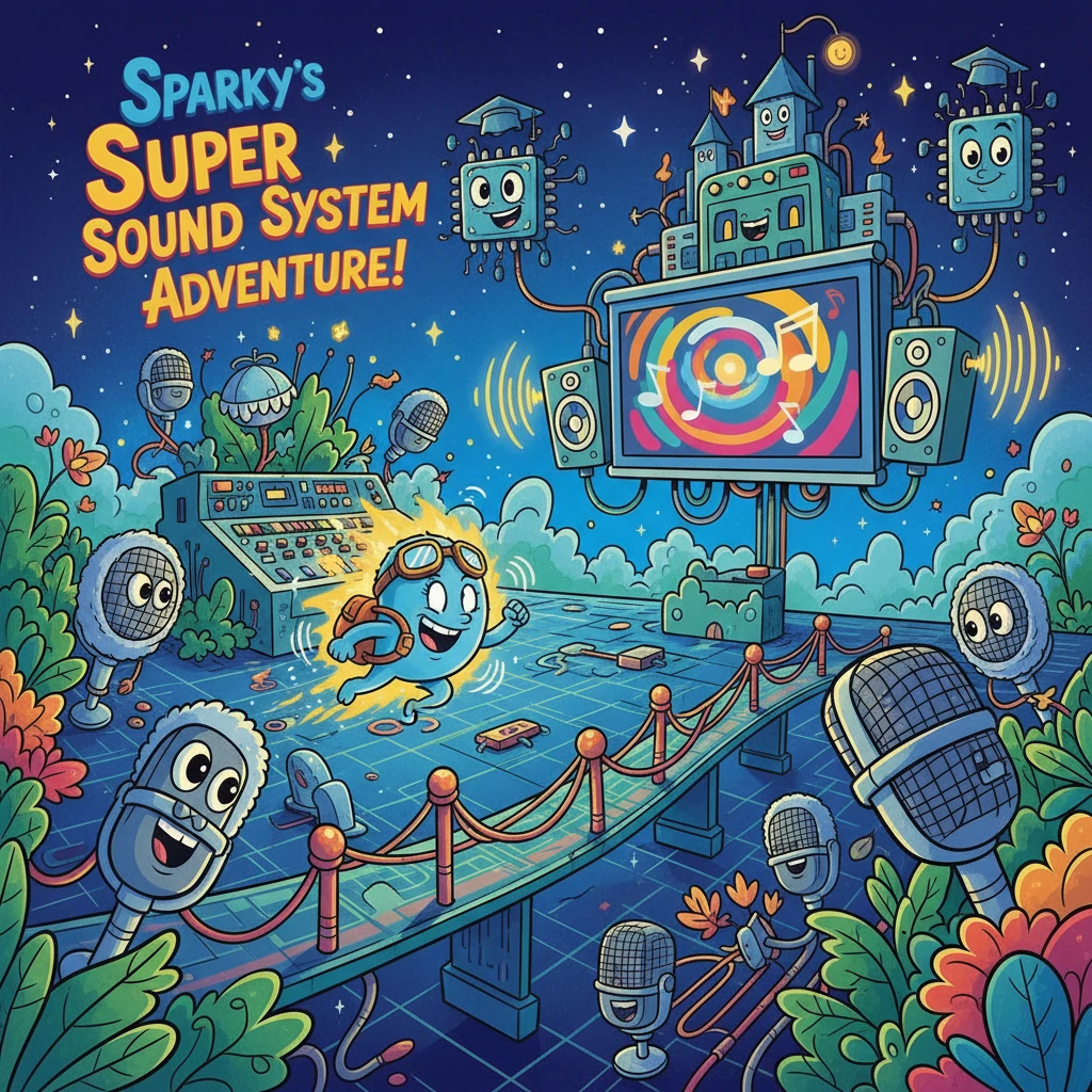 Sparky's Super Sound System Adventure! - Educational stories