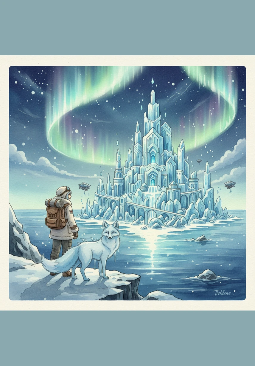 The final view reveals the iconic skyline of the Icey2RCD realm, a perfect harmony of nature and technology. Glaciers, light, and shadows blend together in a masterpiece of blue tones that stretches toward the stars. This is more than just a home; it is a legacy built on the beauty of the frozen north.