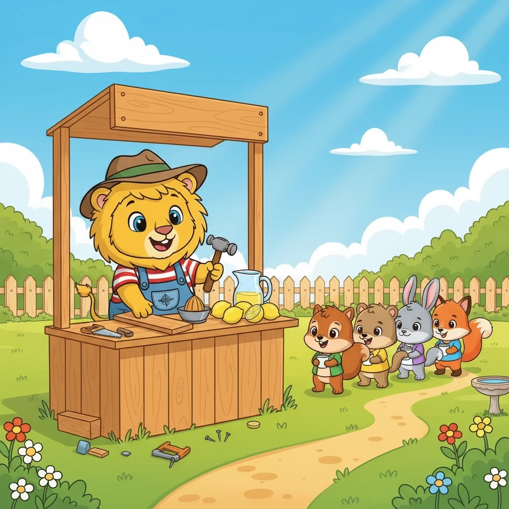 Leo, a small boy with a big grin, decided he wanted to build a lemonade stand. He imagined customers lining up, eager to taste his delicious, freshly squeezed lemonade. His backyard, filled with sunshine and dreams, seemed the perfect location for his business venture.