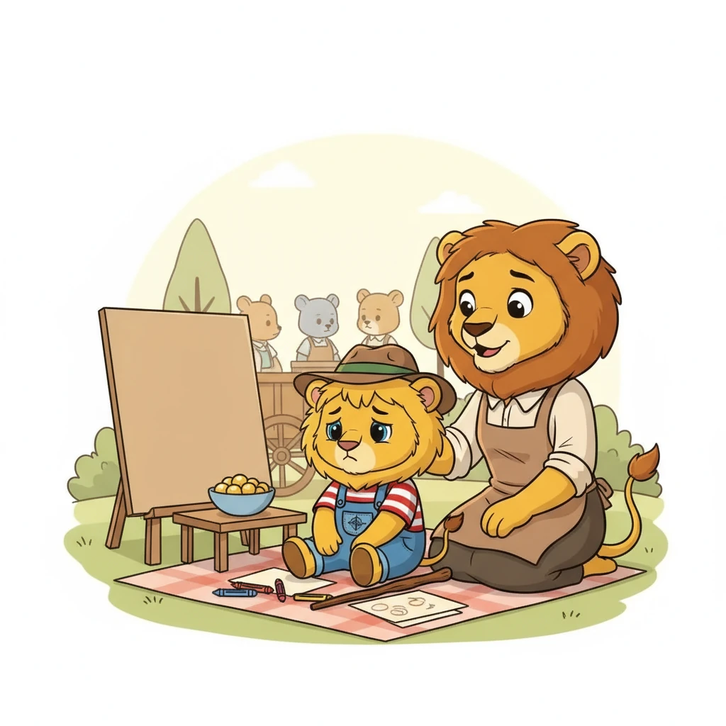 Leo's mom saw his disappointment and sat beside him. She explained that sometimes things don’t happen right away. They brainstormed ways to attract customers, like making a special sign and offering samples.