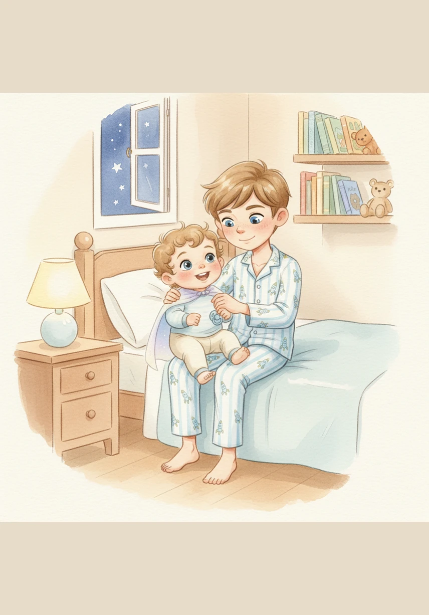 Jamir’s lower lip begins to tremble, and a big cry is just moments away. Jayce puts on his imaginary hero cape and promises his little brother that they will find the missing paci together.