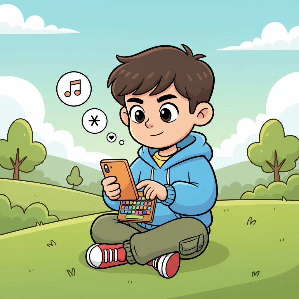 With a deep breath and a determined sparkle in his eyes, Leo begins to type his response. His fingers dance gracefully over the colorful on-screen keyboard, each tap a tiny beat of his quickening heart. He carefully considers every word, wanting to convey his feelings perfectly.