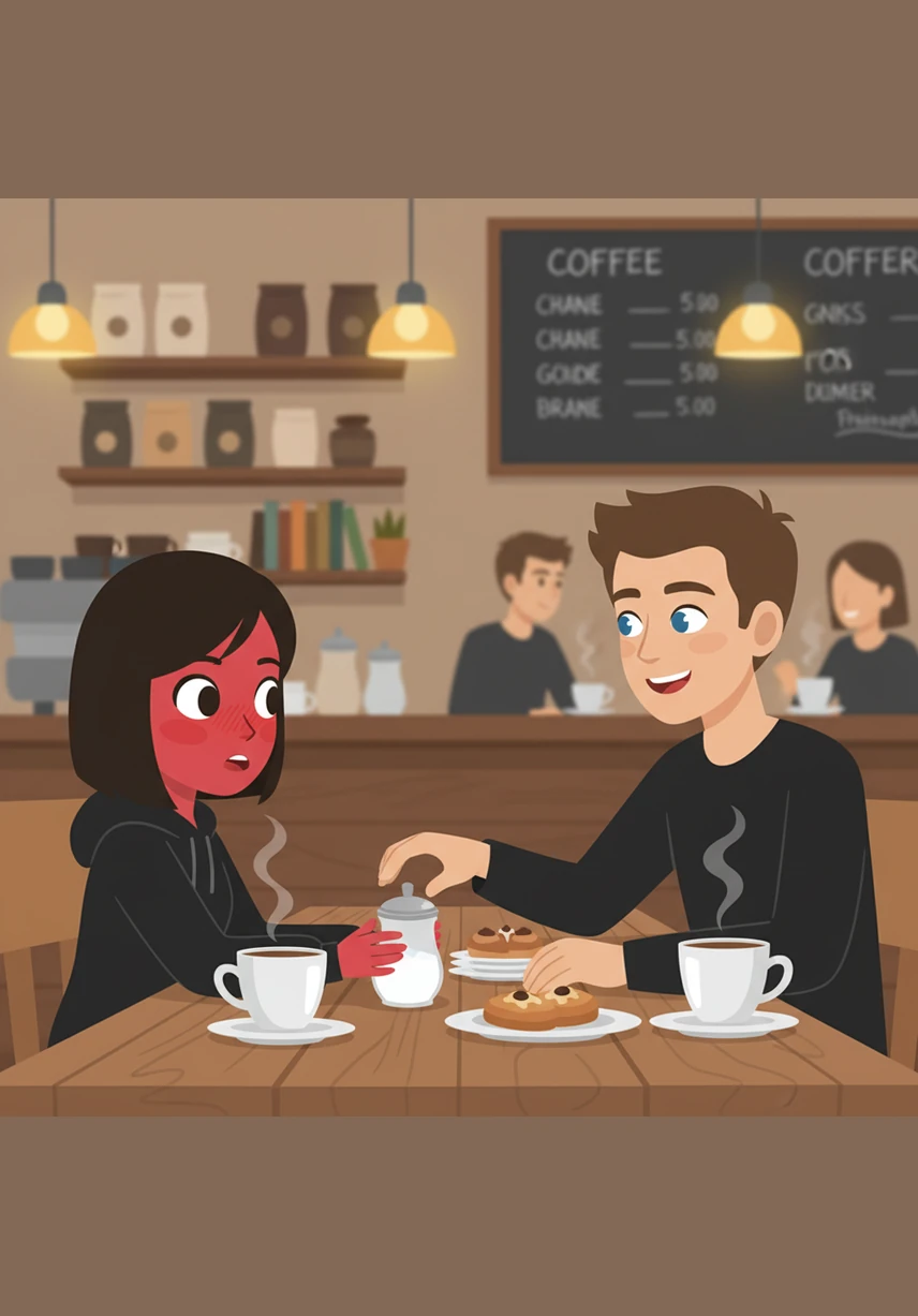 A few days later, the two run into each other at a cozy Pittsburgh cafe, both reaching for the same sugar canister. Maya turns bright red as Macklin chuckles, his eyes crinkling in a way that tells her he’s been thinking about her too.