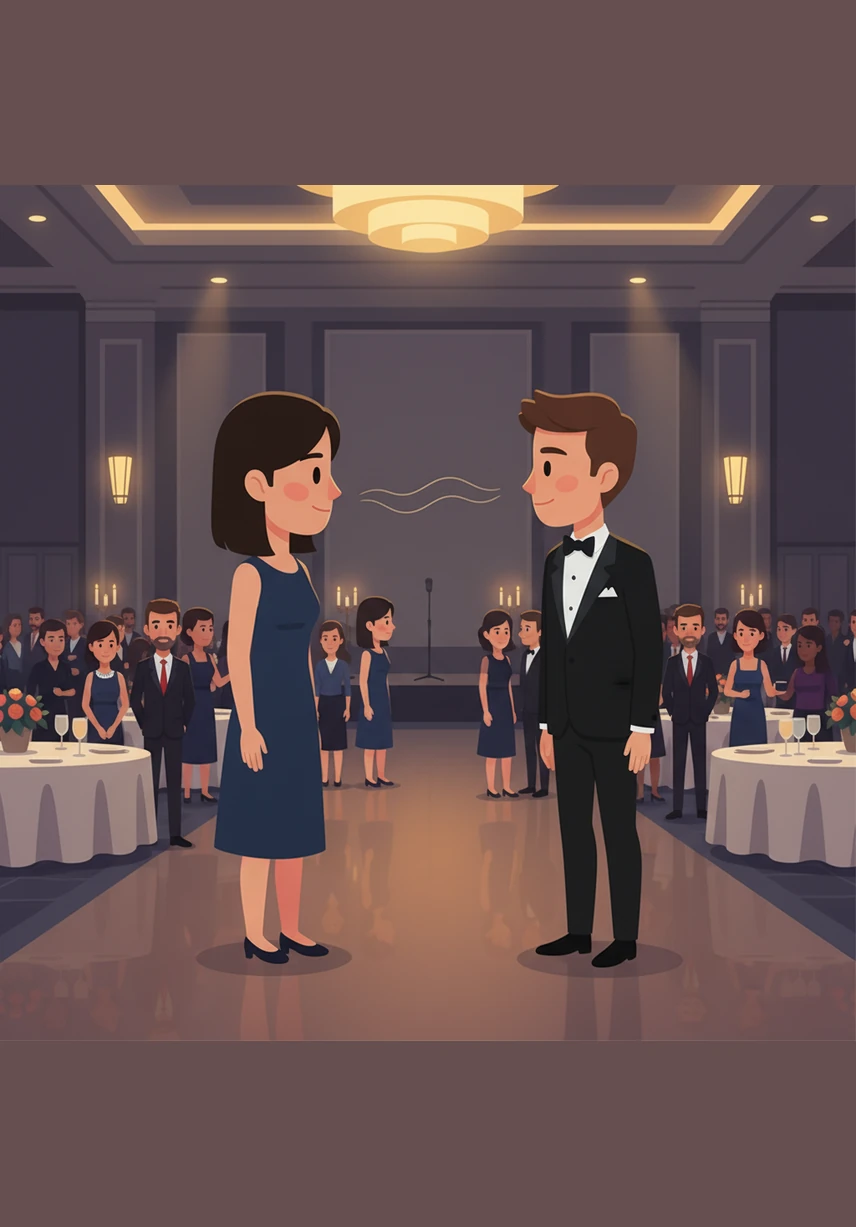 At a crowded team charity gala, Maya and Macklin spend the night across the room from each other, stealing shy glances through the crowd. Every time their eyes meet, the slow-burn tension between them feels like it’s finally reaching a breaking point.