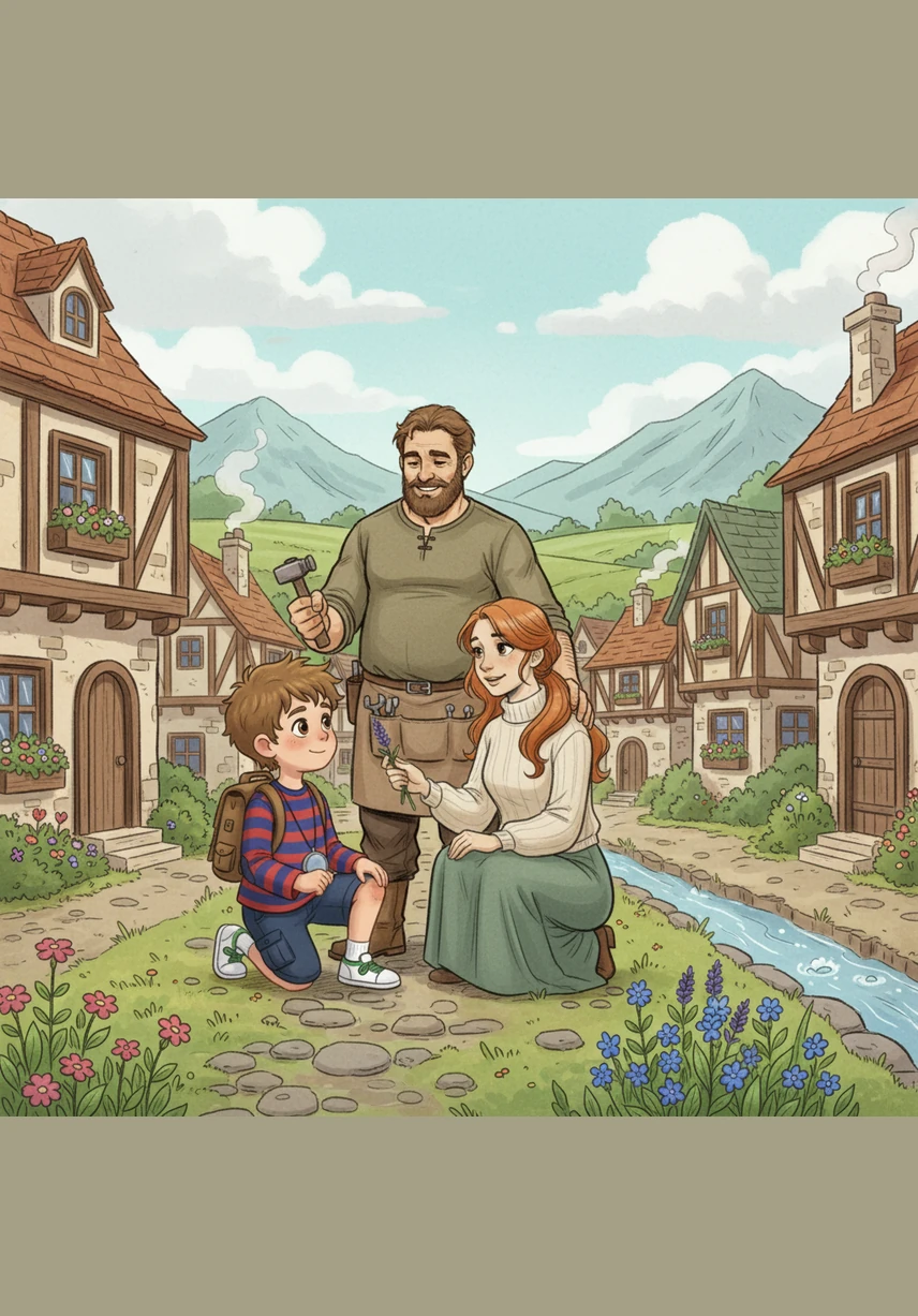 In the friendly village of Kisbács, nestled at the foot of the hills, lives a little boy named Robert. Although he is only three years old, his heart beats with excitement every time he sees a bright red car passing by.