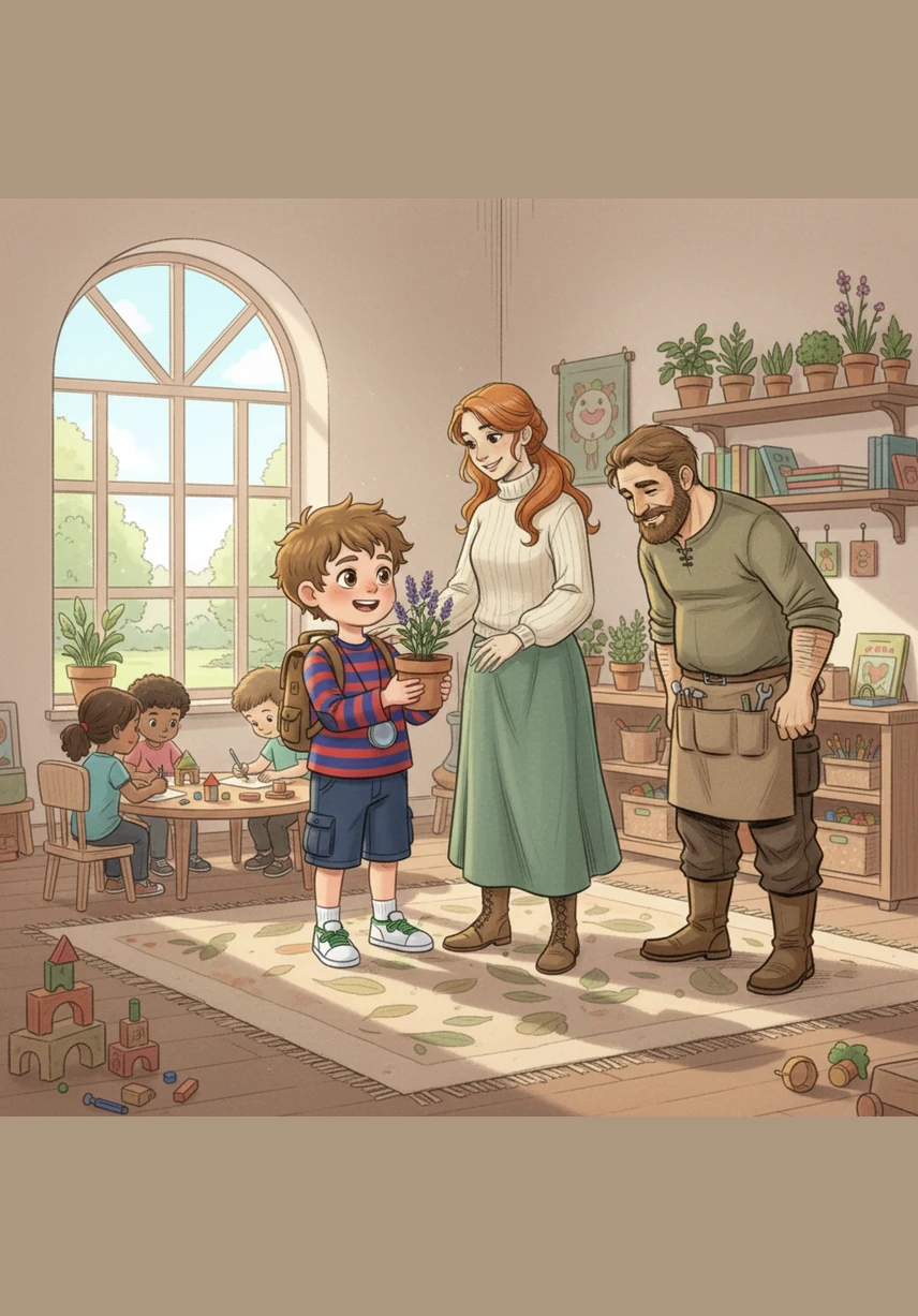 Every morning, Robert heads to his nursery school with pride to meet his favorite teachers, Kriszta and Ilka. They spend the day laughing and playing together, turning every nursery activity into a fun new rescue mission for the little firefighter.