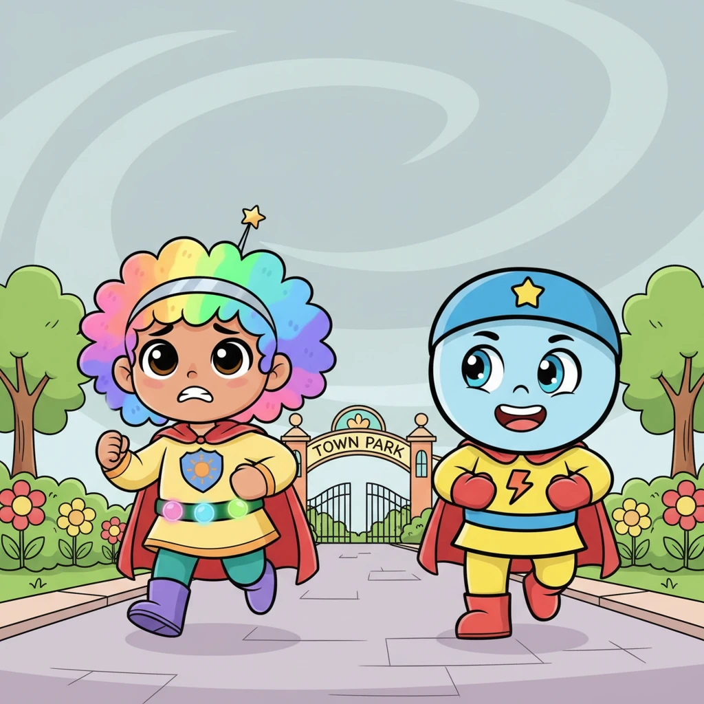 "Why isn't the sky bright?" my friend May wondered, her brow furrowed. We didn't know the answer, but we knew we had to find out, so we bravely ran towards the big town park.