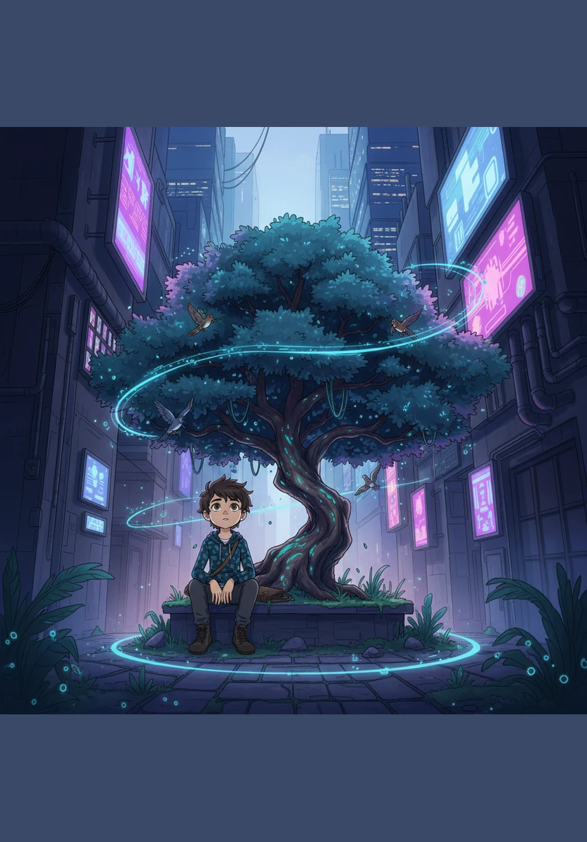 He tucked himself into a tiny pocket park hidden between two skyscrapers, where the leaves of a single oak tree whispered secrets. To Leo, the rustling sound was the city telling him stories of the birds that traveled from far-away lands.