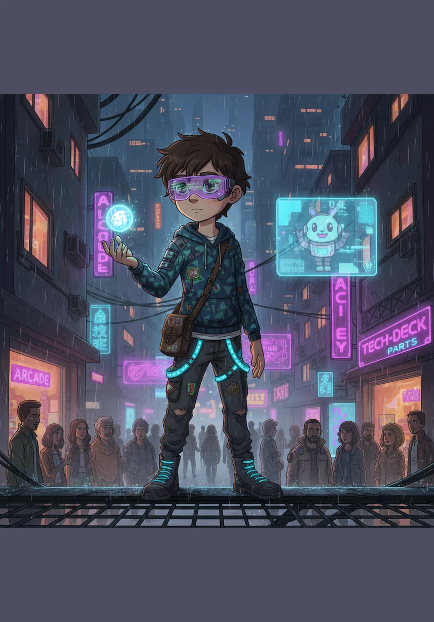 Leo paused before a towering glass building that reflected the bright blue sky and drifting clouds. It looked as if a piece of the ocean had been stood upright, with the windows shimmering like gentle waves in the heart of the town.