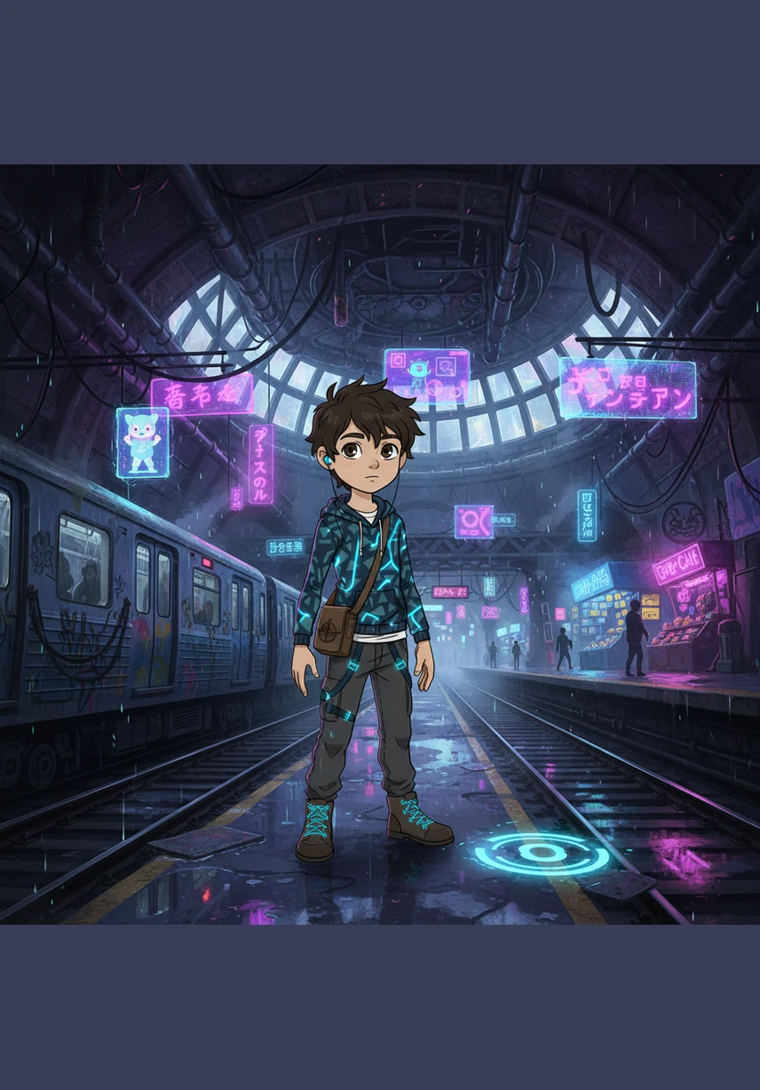 Entering the subway station, Leo felt like he was venturing into a friendly dragon’s lair. The distant rumble of the trains was the dragon’s purr, and the glowing yellow lights guided him through the underground tunnels.