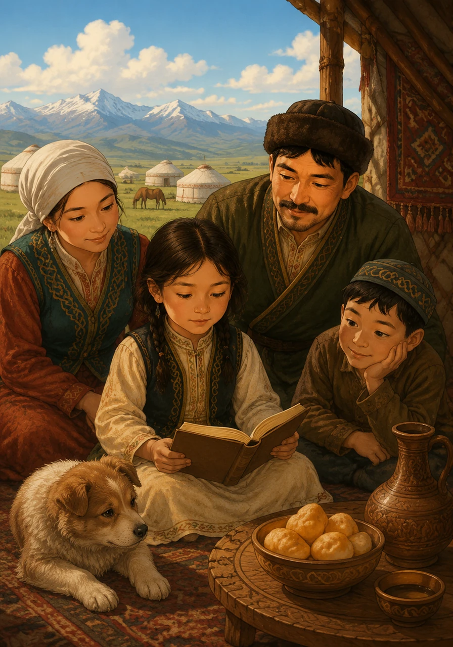 Born in the vast, beautiful lands of Kazakhstan, young Aliya spends her early childhood surrounded by the warmth of her family and native culture. Her journey later takes her to Leningrad for education, where her bright mind and resilient spirit begin to shine despite life's early challenges.