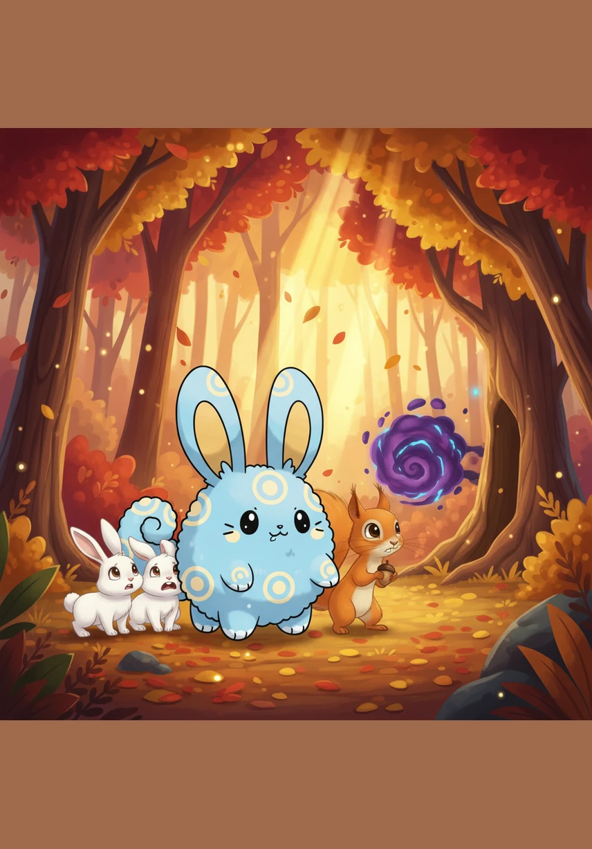 Pipo caută prin buzunare și găsește doar o frunză aurie de toamnă, realizând că trebuie să găsească o cale de a aduna obiecte mai valoroase. Se gândește cu seriozitate cum ar putea să transforme frunza sa simplă în jucăria visată prin mici schimburi. Este începutul unei călătorii importante despre valoarea lucrurilor.