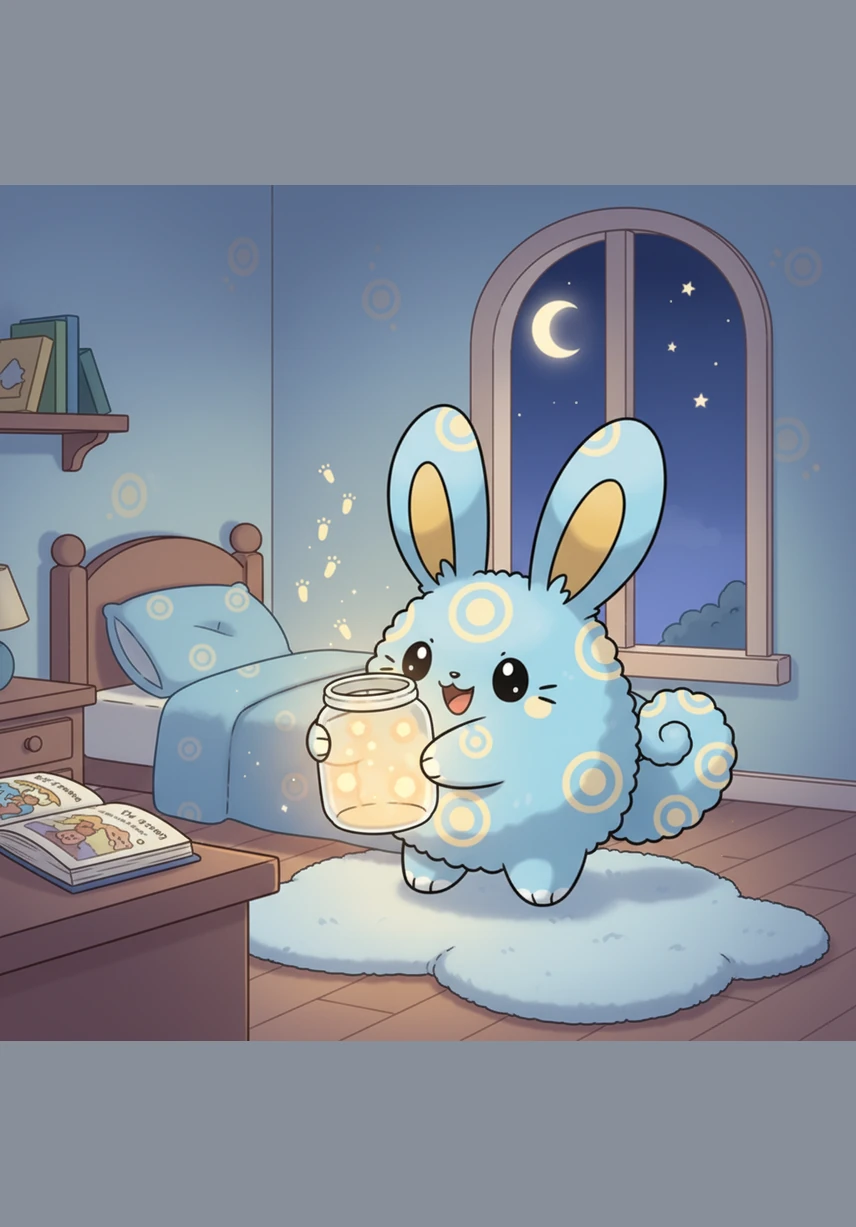 În fiecare seară, înainte de culcare, Pipo scutură ușor pușculița și ascultă sunetul vesel al bănuților care se adună tot mai mulți înăuntru. Se simte responsabil și fericit pentru că învață să aibă răbdare și să își gestioneze singur micile comori. Camera lui este plină de lumina caldă a lunii în timp ce el visează la mingea roșie.