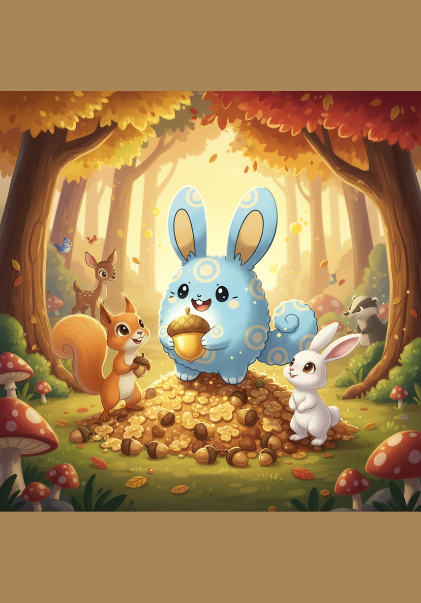 Pipo pleacă fericit spre casă ținând strâns la piept mingea roșie sclipitoare, fiind cel mai mândru pokemon din întreaga pădure. El a învățat o lecție prețioasă pe care o va ține minte toată viața: prin muncă, economisire și multă răbdare, orice vis poate deveni realitate. Acum se poate juca cu mingea lui, știind cât de mult a muncit pentru ea.