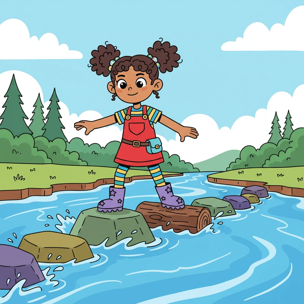 They encountered a raging river that blocked their path. Parwana, remembering her grandfather's words about courage, took a deep breath. She used her wit and determination to find a safe way across, showing great resourcefulness.