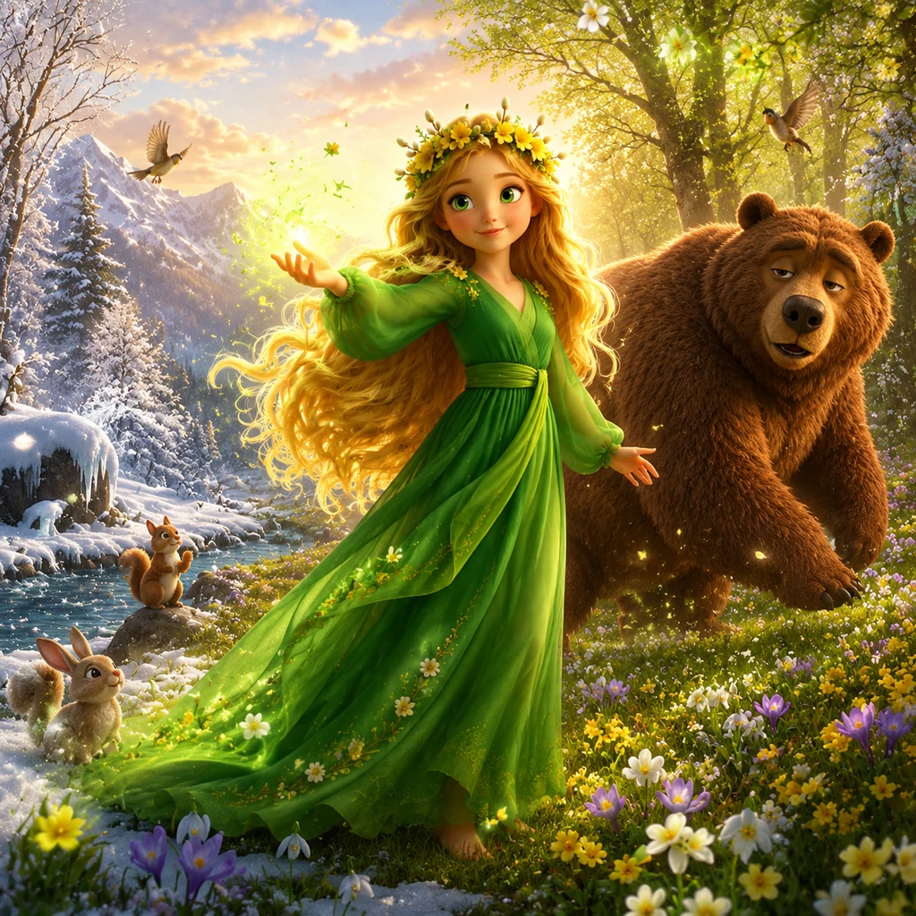 The Girl of Spring - fairy-tale