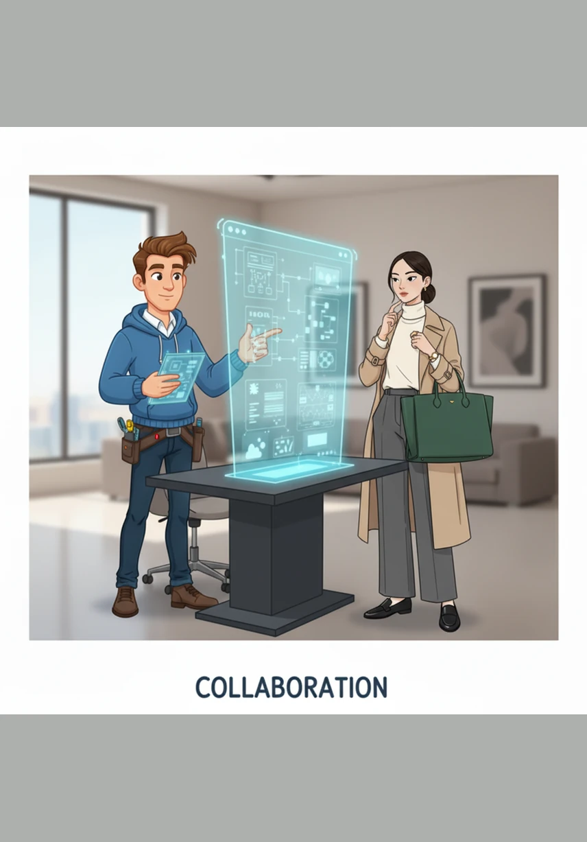 He begins by crafting a digital interface that breathes elegance, using deep blacks and champagne gold accents. The Silent Luxury design glows on his screen, promising a premium and intuitive journey from the moment a user opens the app.