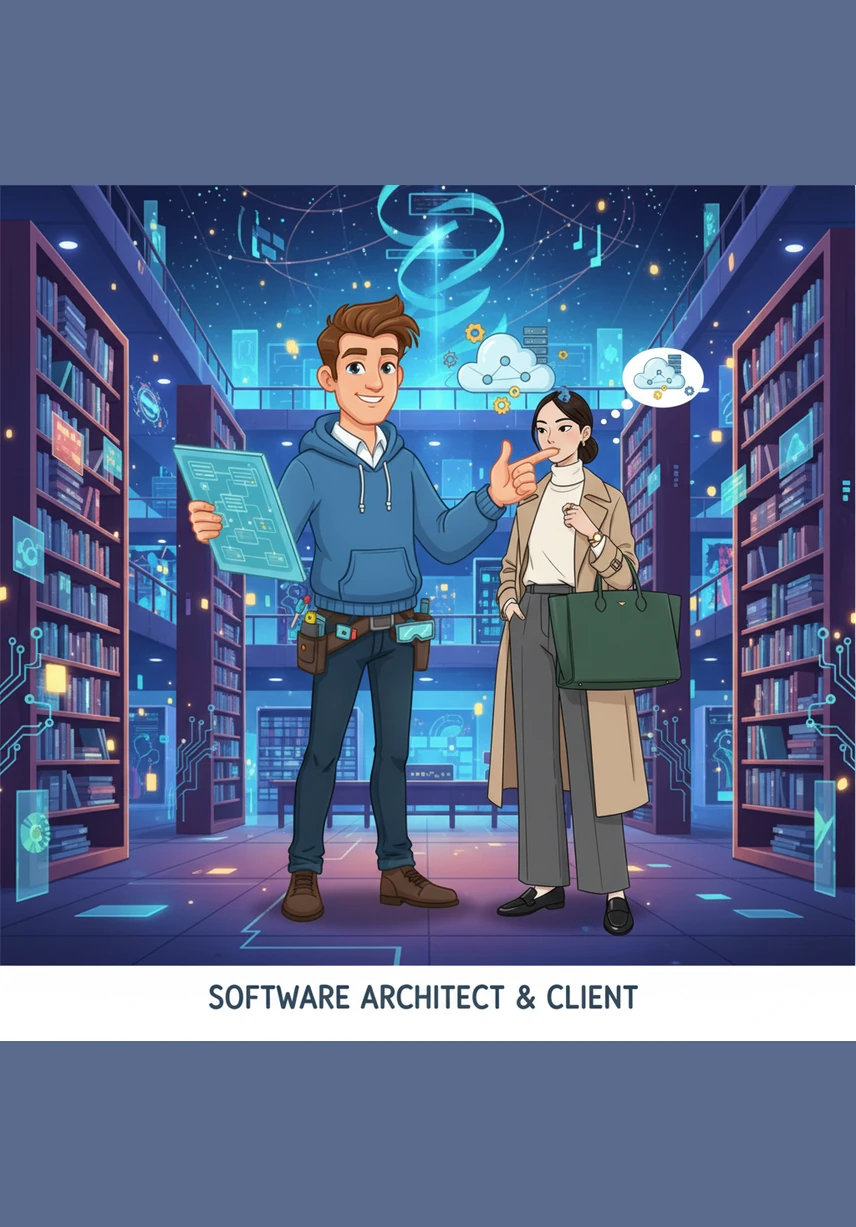 Julian organizes the vast architecture of his database, creating a perfect flow of information across synchronized tables. From clinical histories to secure financial records, every piece of data finds its rightful place in his digital library.