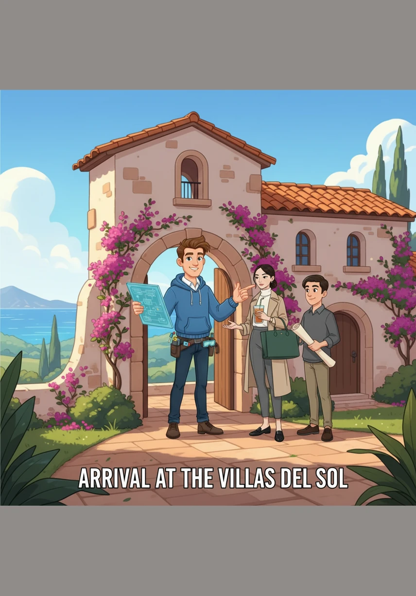 Julian arrives at a stunning penthouse, carrying his professional equipment and a sleek, high-tech tablet. The atmosphere is calm and inviting, perfectly blending the scent of organic aromatherapy with the precision of his digital tools.