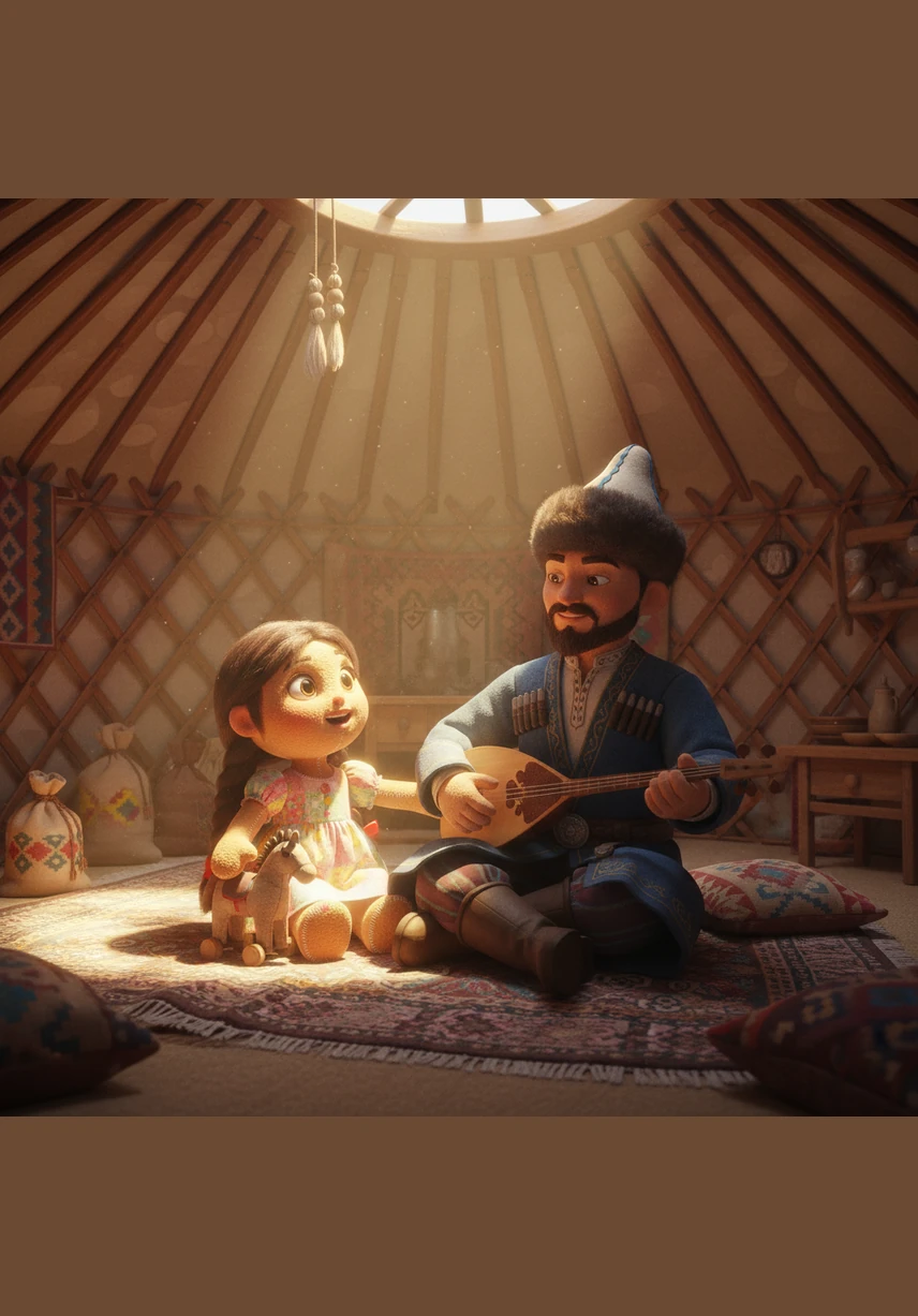 Папа, зачем нам книга? Сейчас же каникулы! — с удивлением спрашивает девочка. Она думала, что летом нужно только играть. Папа отвечает с доброй улыбкой: Книги — это тоже приключение, они помогают нам путешествовать, не выходя из дома.