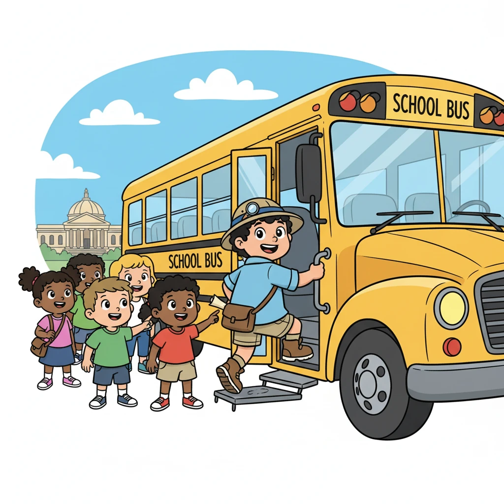 Efe, meraklı gözlerle sınıf arkadaşlarıyla birlikte okul otobüsüne bindi. Bugün, arkeoloji müzesine heyecan verici bir gezi yapacaklardı. İçleri kıpır kıpır, müzede görecekleri gizemli eserleri hayal ediyorlardı.