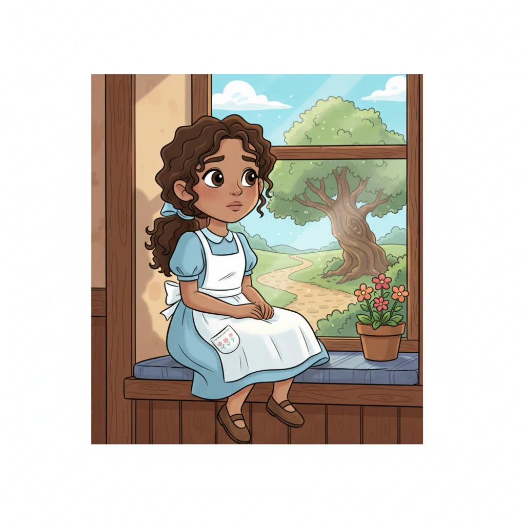 Soon after the marriage, Ella's father had to leave for a distant work trip. He promised to return quickly, but weeks turned into months, and then years. Ella waited by the window every day, her heart aching for his familiar smile, but he never came back.