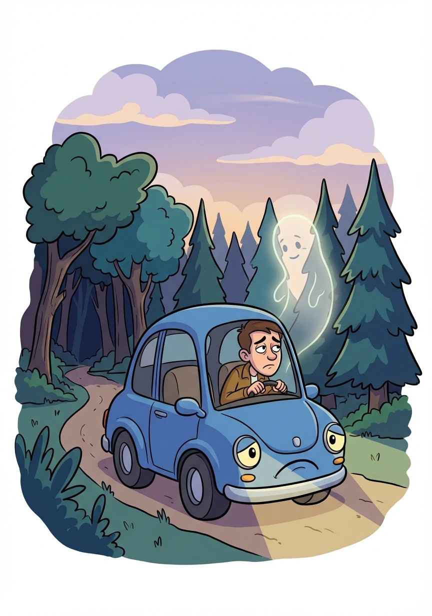 He drove away, leaving Sarah's body behind, a ghost in the woods. The weight of his actions pressed down on him, a heavy burden he would carry forever.