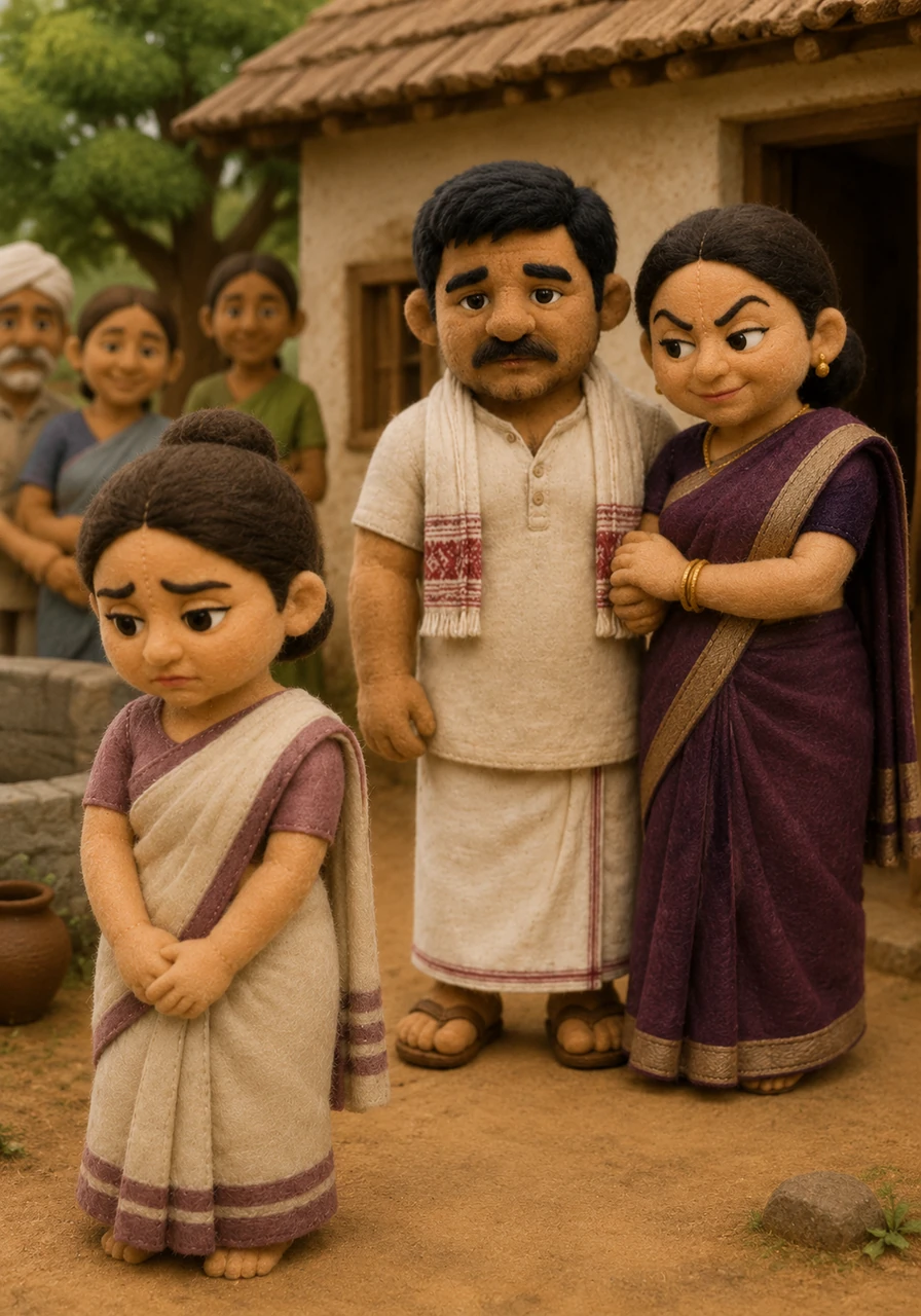 After her mother passed away, Tajimola’s father married a woman who seemed kind at first. However, beneath her smiles, the stepmother harbored a deep jealousy for the girl’s beauty and the affection she received from the villagers.