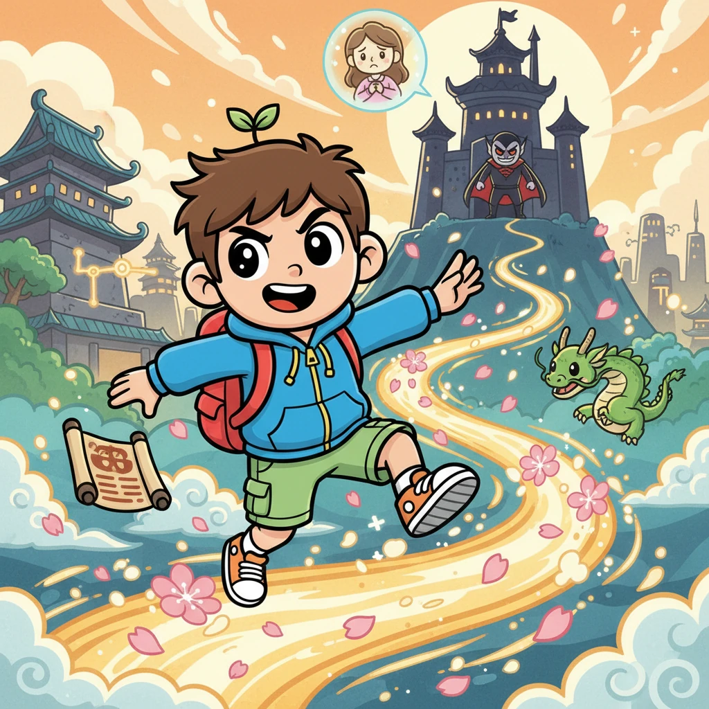 A Coragem de Hiroki - 冒险故事