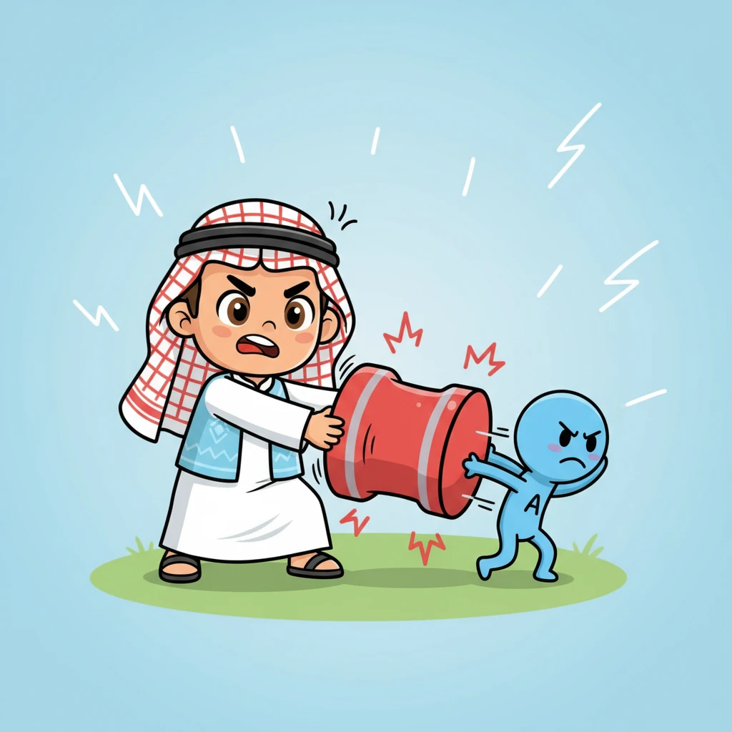 يدرك أومي أن ريزيستور هو الذي يعيق أمبير، ويجعله يواجه صعوبة في المرور. يوضح أومي أن كلما زادت مقاومة ريزيستور، زادت الحاجة إلى قوة دفع أكبر من فولت ليتحرك أمبير.