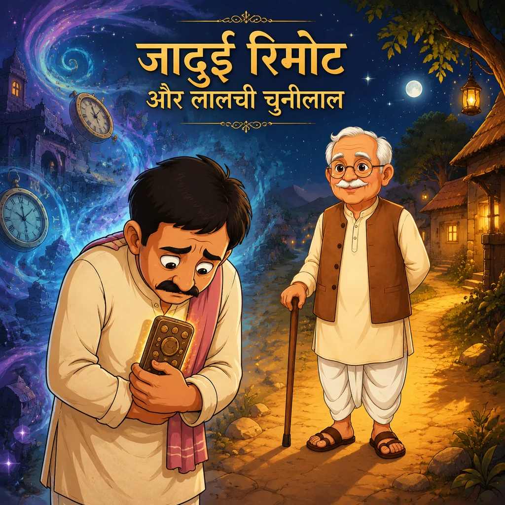 जादुई रिमोट और लालची चुन्नीलाल