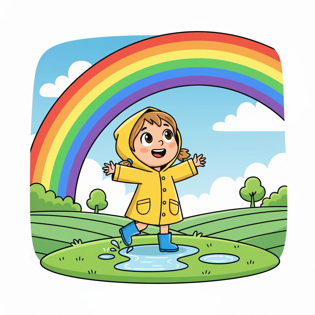 Com um piscar de olhos, Lila acordou de volta no campo. O arco-íris ainda brilhava no céu, agora com um significado mais profundo.