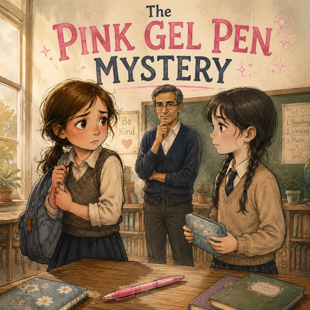 The Pink Gel Pen Mystery - educational
