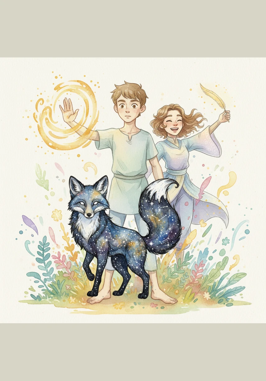 The world burst back into life, more vibrant and musical than before, as the Word Weavers cheered for their young hero. Oliver realized that even the strangest symbols held the power to create beautiful things.