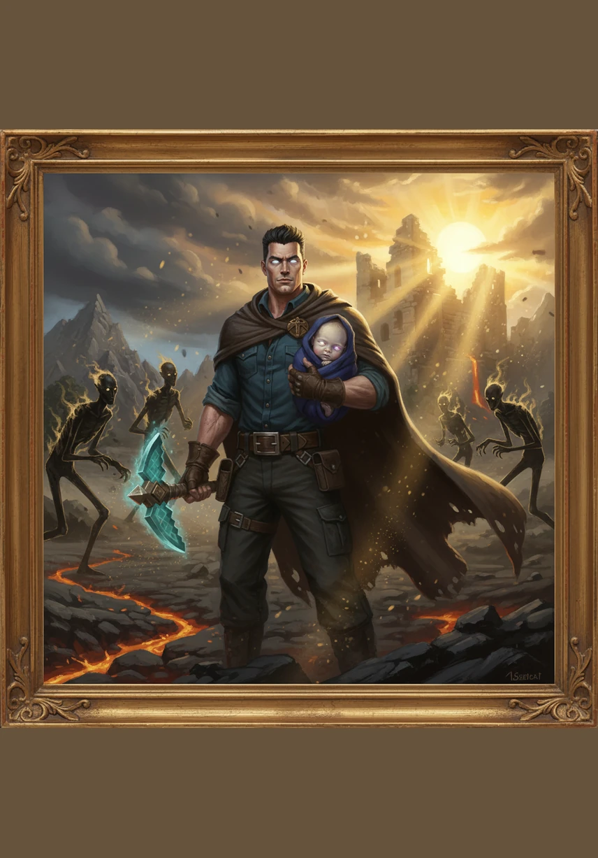 The world suddenly shifted from purple darkness to a blinding, golden sunrise over a vast, blocky forest. Herobrine collapsed onto the soft grass, the scent of pine and damp earth filling his lungs for the first time in years.