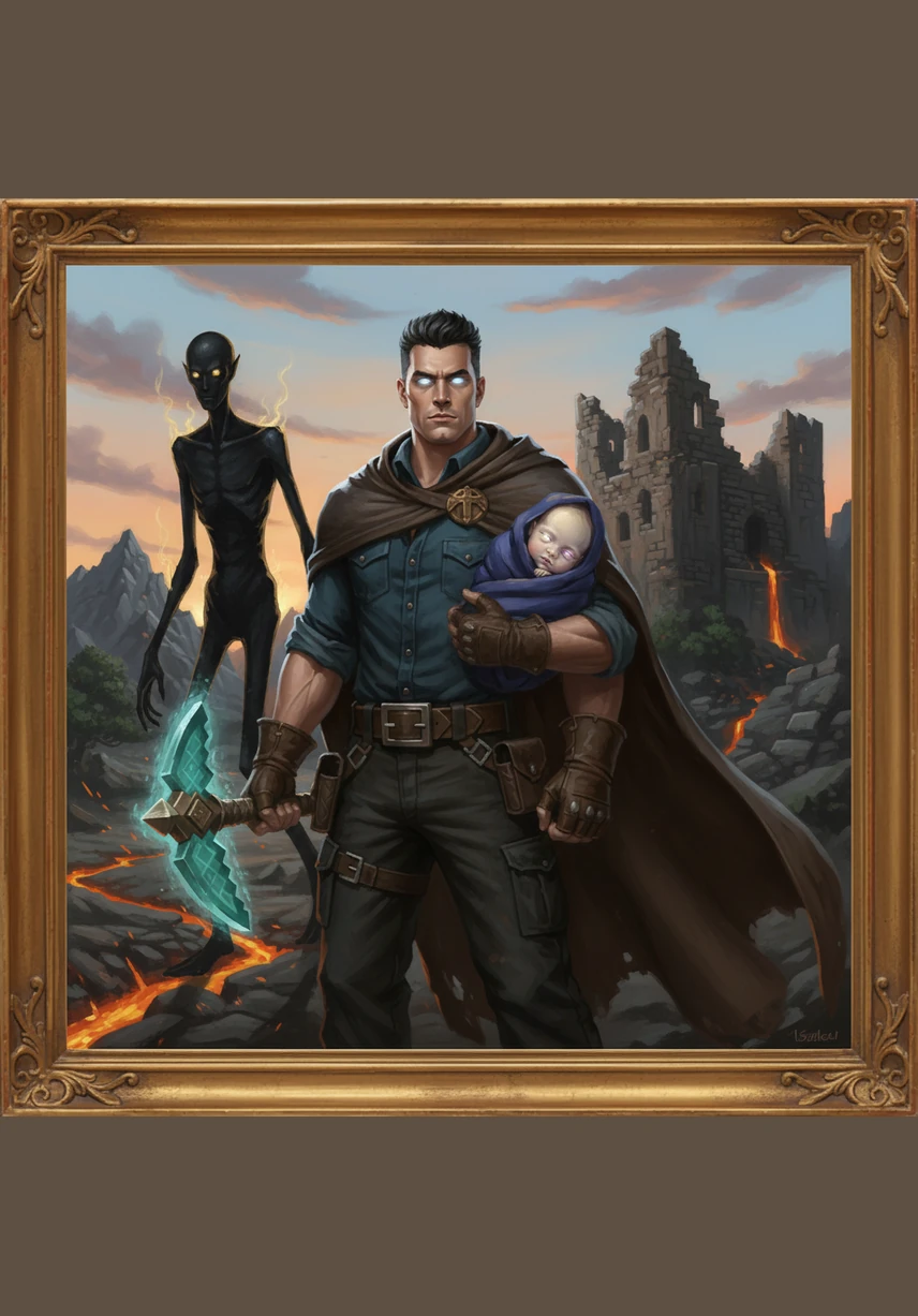 With the dawn breaking over the horizon, Herobrine gathered his son and moved deeper into the Overworld, leaving the shadows of the End behind. He knew the journey was far from over, but for the first time, he felt the strength of a father fighting for a future of light.