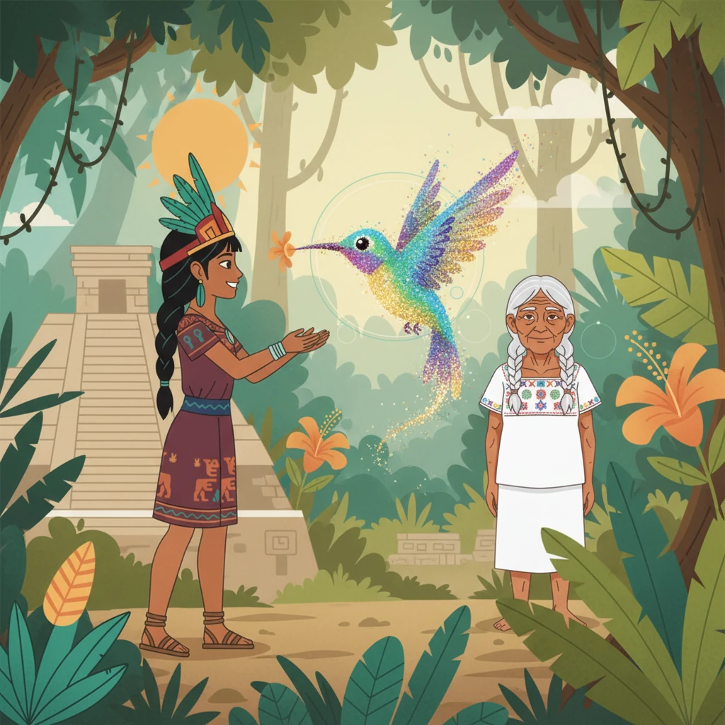 The Legend of the Sacred Hummingbird - fairy-tale