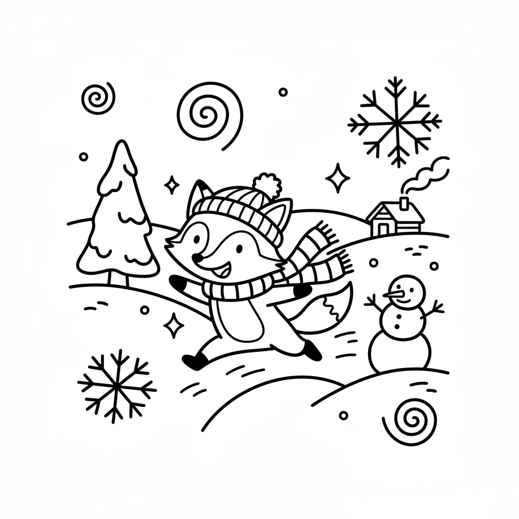 winter coloring pages